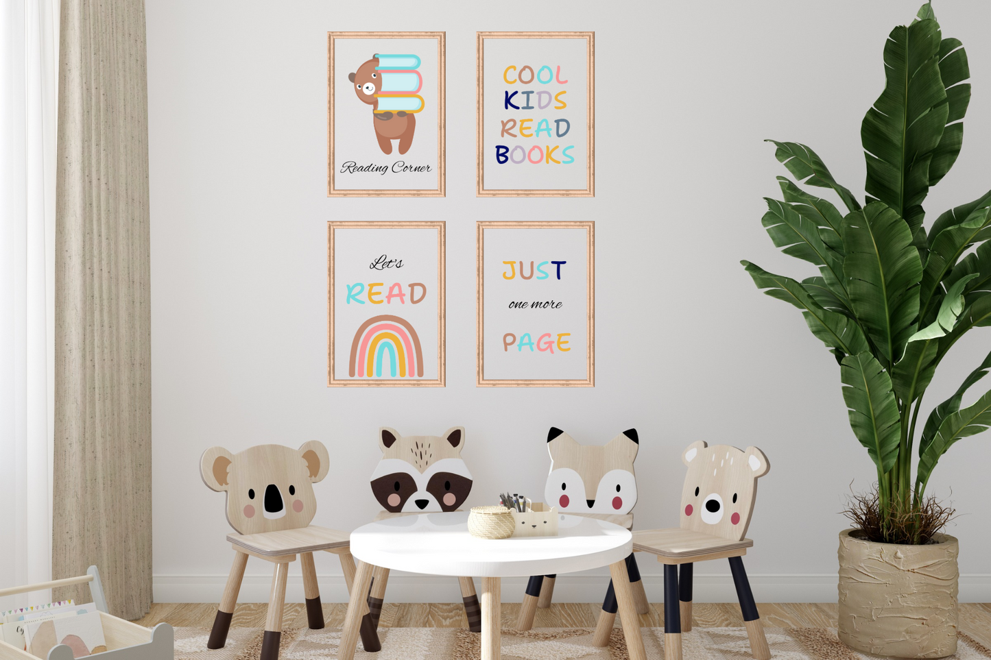 Reading Corner - 4 Wall Prints