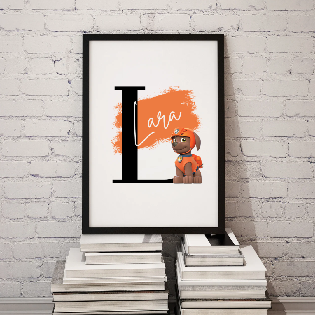 Rescue Pups Name & Initial Prints