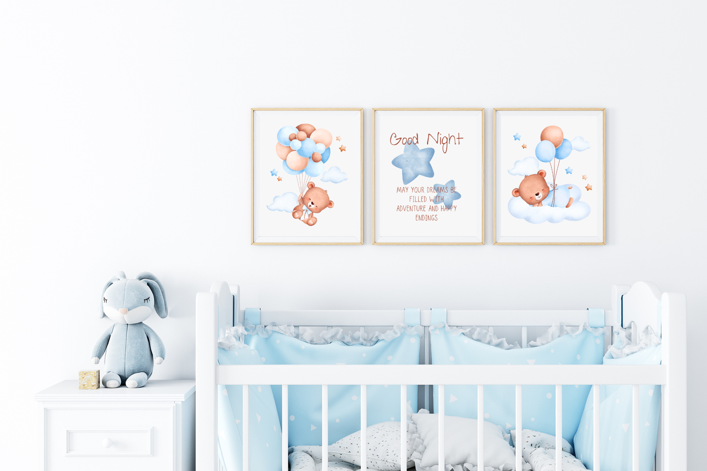 Goodnight Baby Set of 3 Print