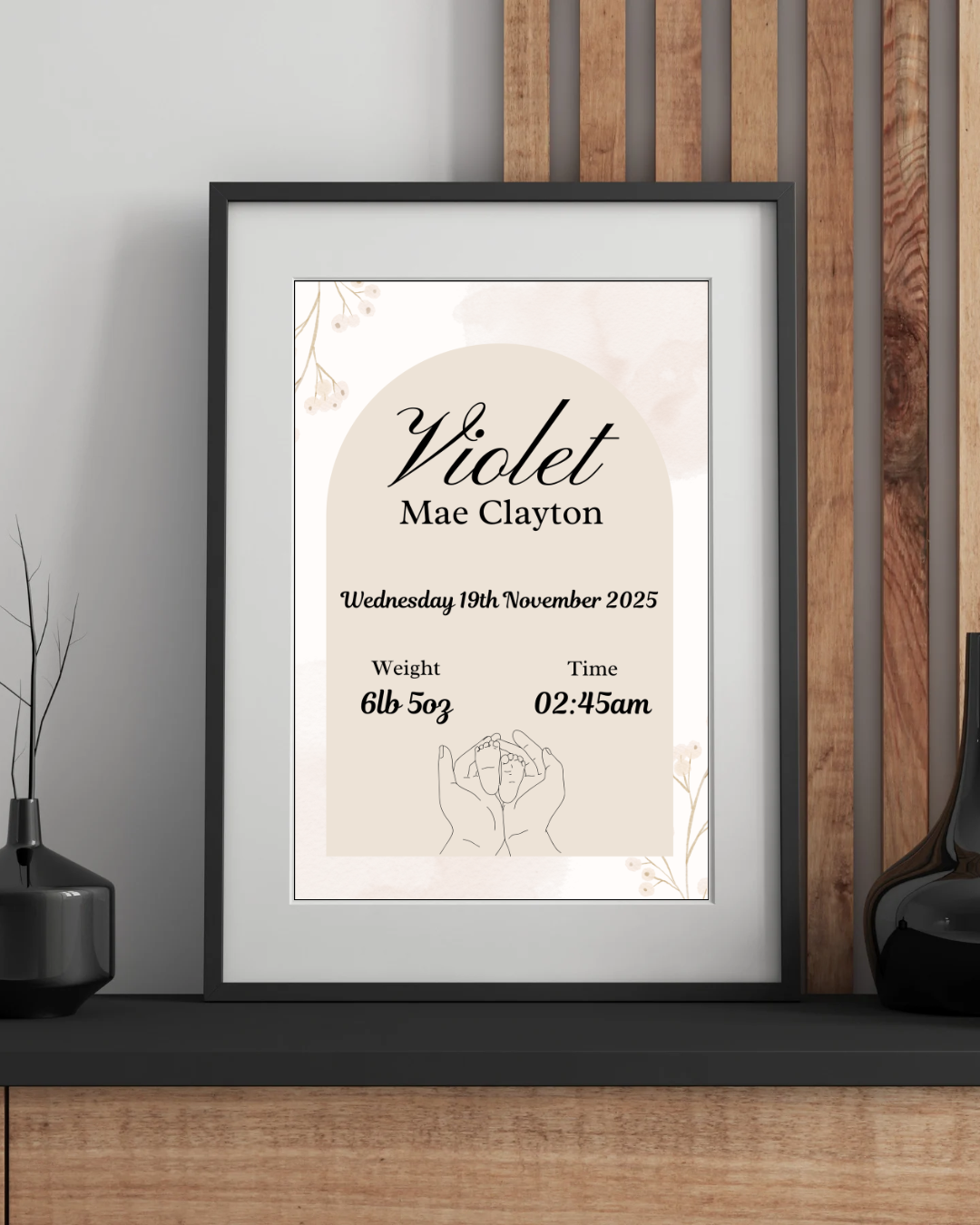 The Day I Was Born - Simple Design