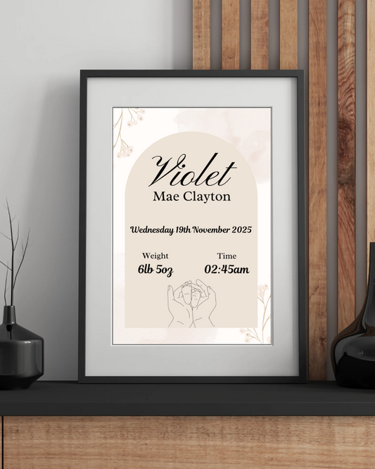 The Day I Was Born - Simple Design
