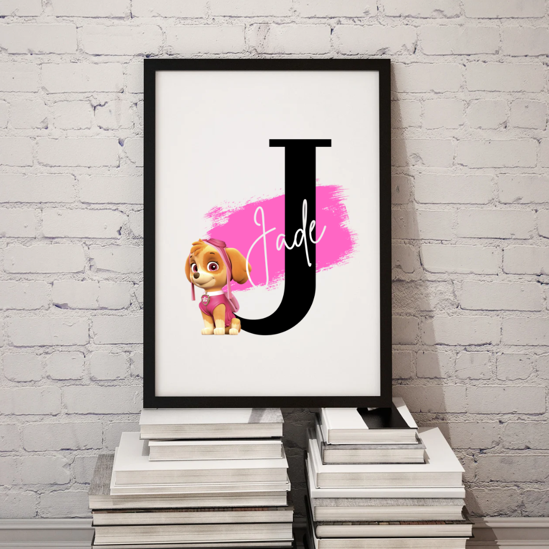 Rescue Pups Name & Initial Prints
