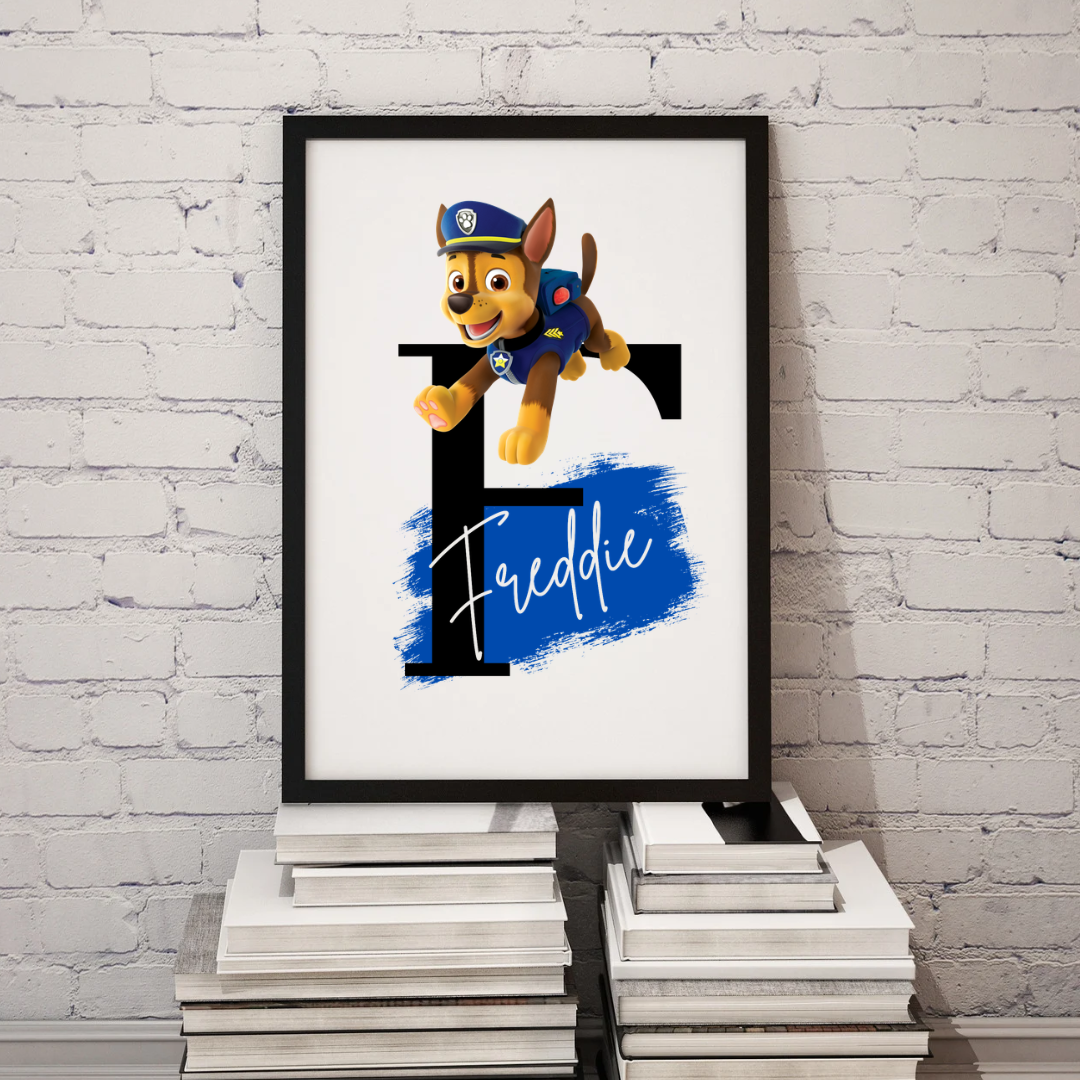 Rescue Pups Name & Initial Prints