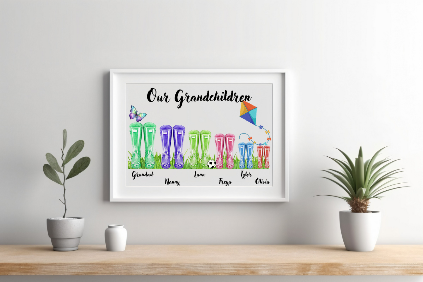 Wellie Boot Grandchildren Prints