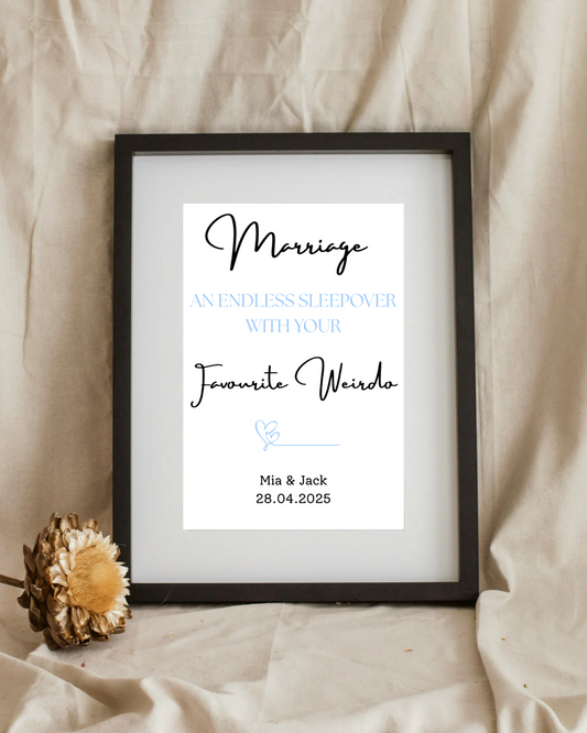 Favourite Weirdo Marriage Print