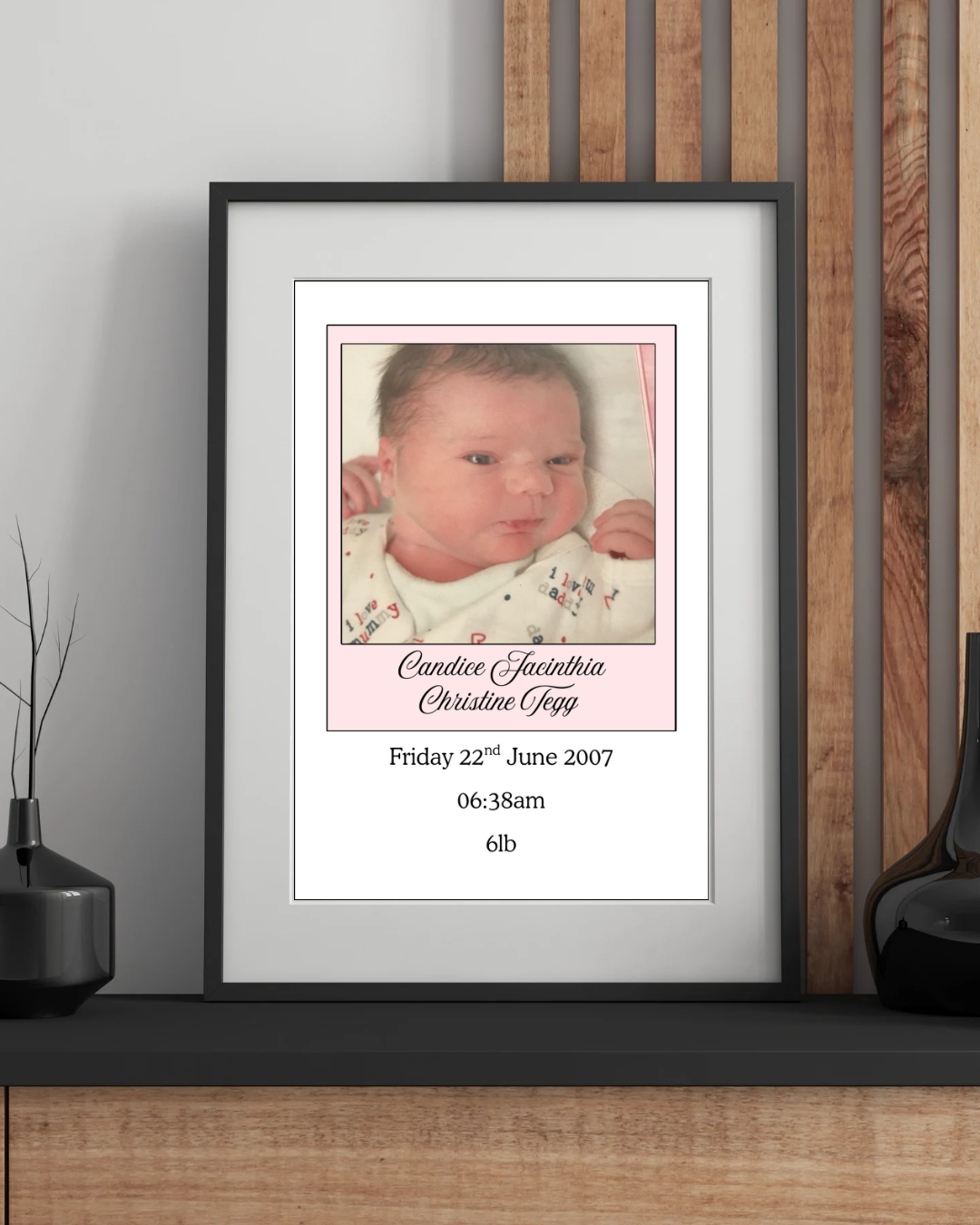 The Day I Was Born - Photo Design