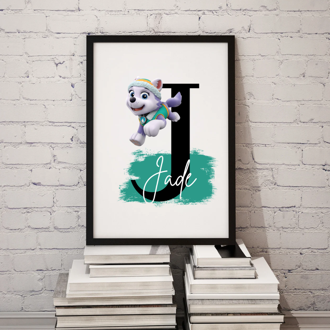 Rescue Pups Name & Initial Prints